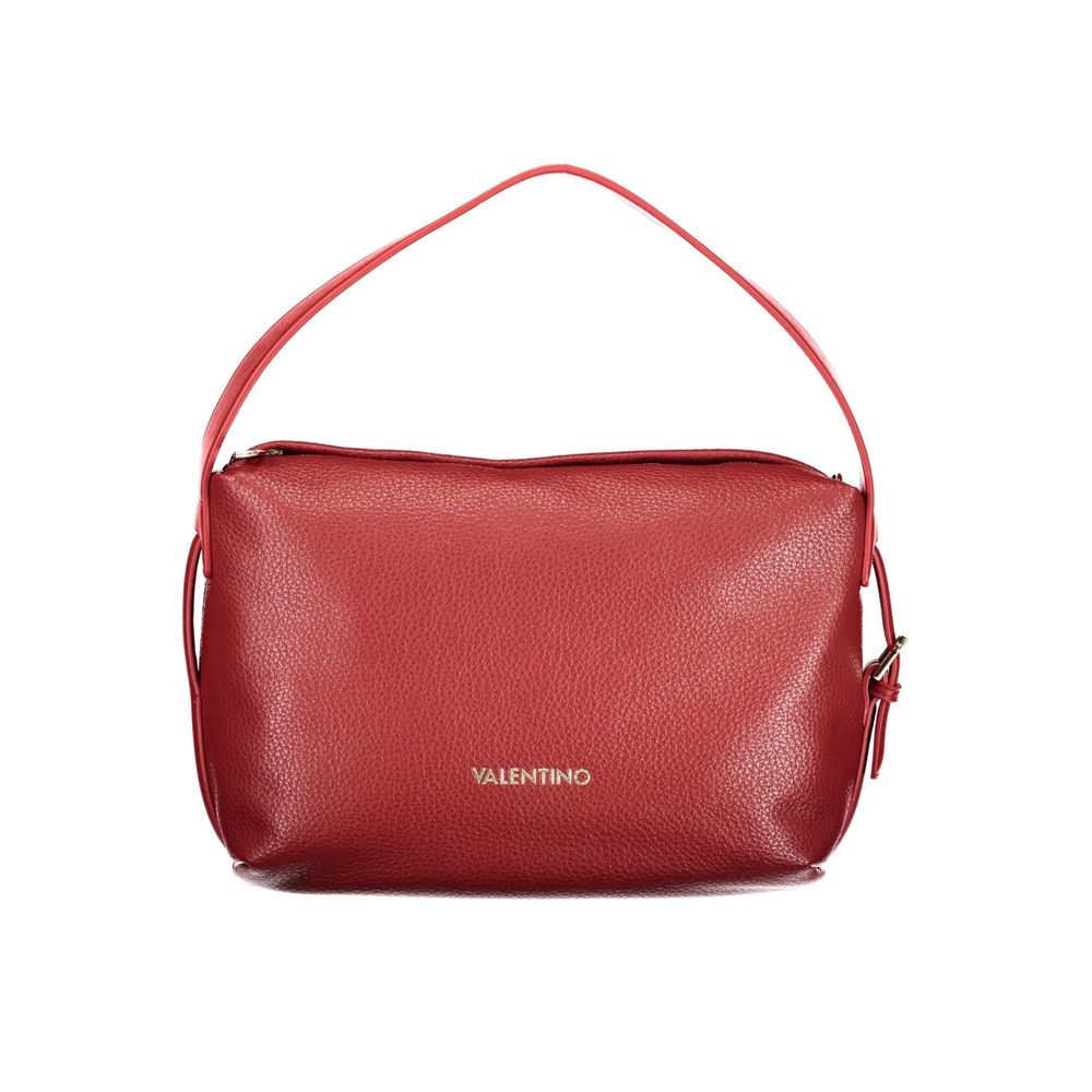 Rosso Polyurethane Women Handbag - ventzia