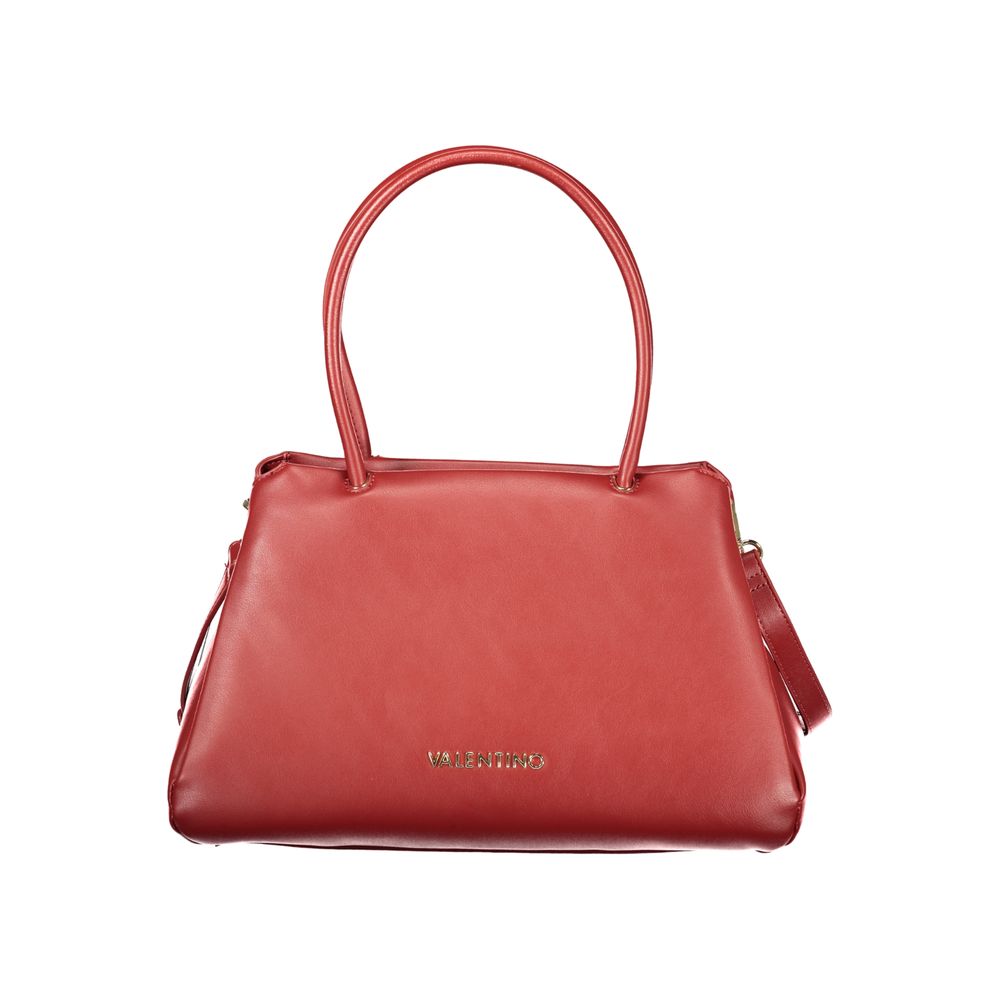 Rosso Polyurethane Women's Handbag - ventzia