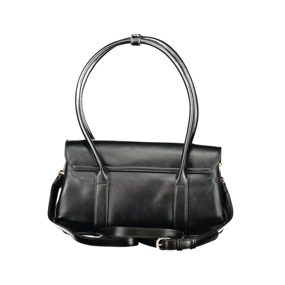 Nero Poliuretano Woman Shoulder Bag - ventzia