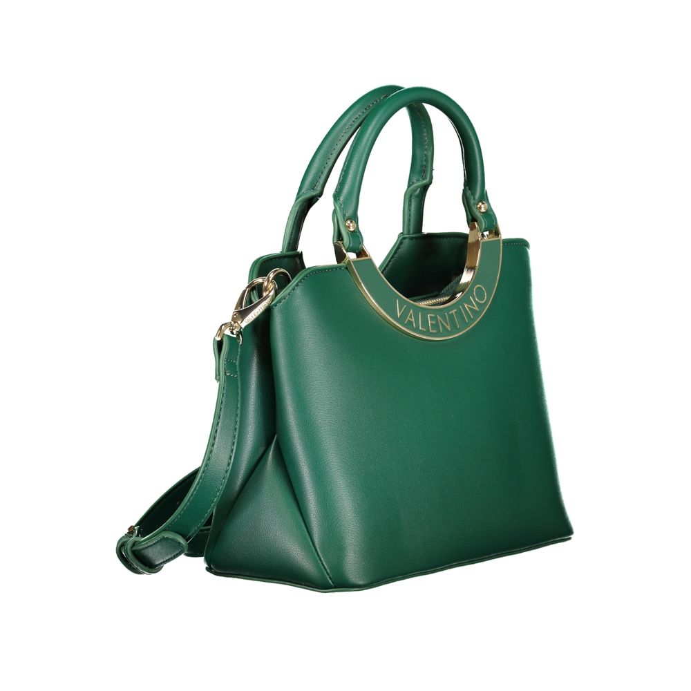 Verde Polyurethane Women Handbag - ventzia