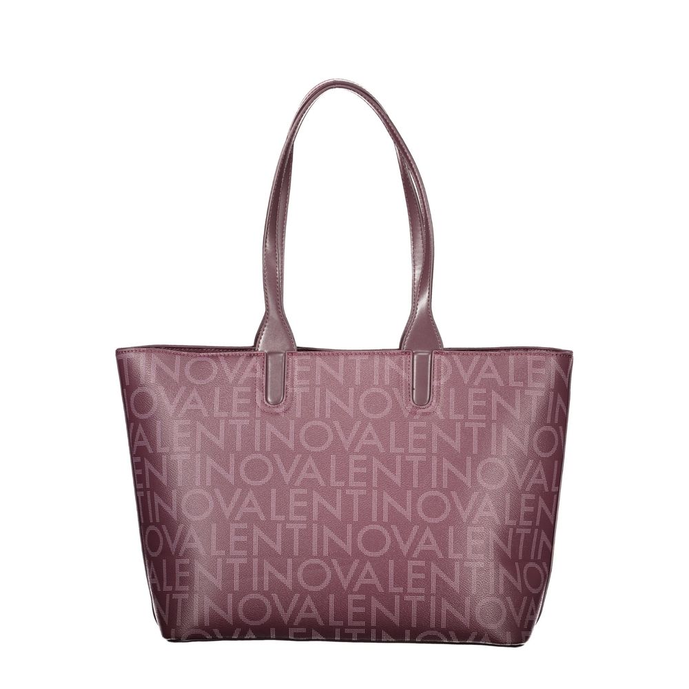 Rosso Polyurethane Women Handbag - ventzia