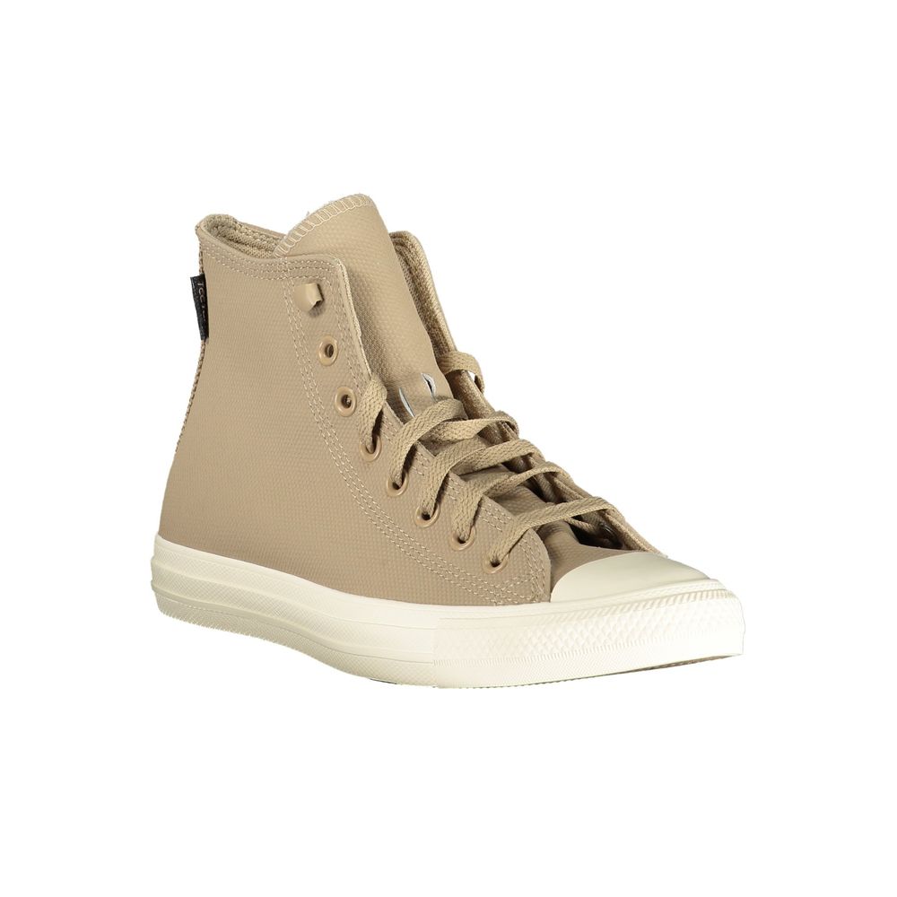 Beige Leather Unisex Sneaker - ventzia