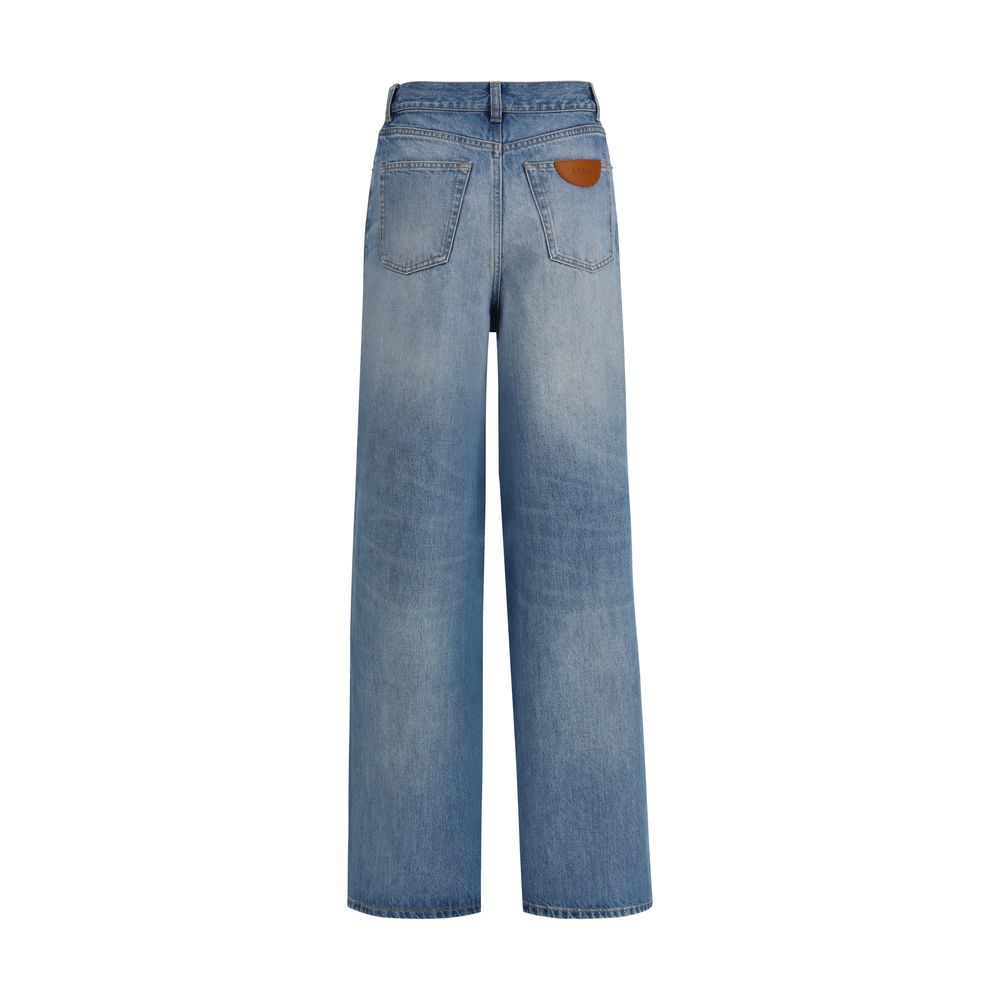Blue Cotton Jeans Denim - ventzia
