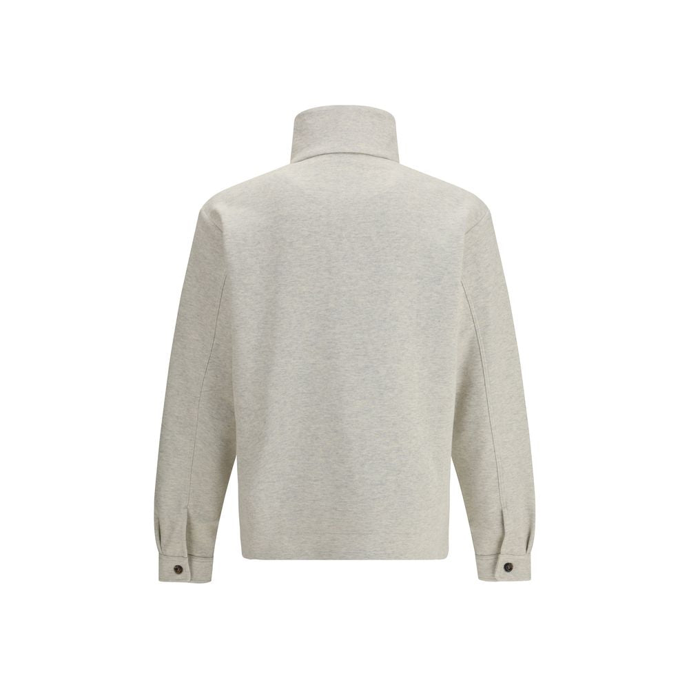 Beige Cotton Sweatshirt