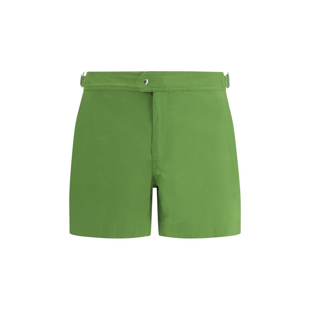 Bicolor Polyester Swim Shorts - ventzia